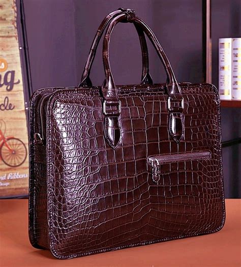 fake crocodile leather laptop bag|crocodile handbags.